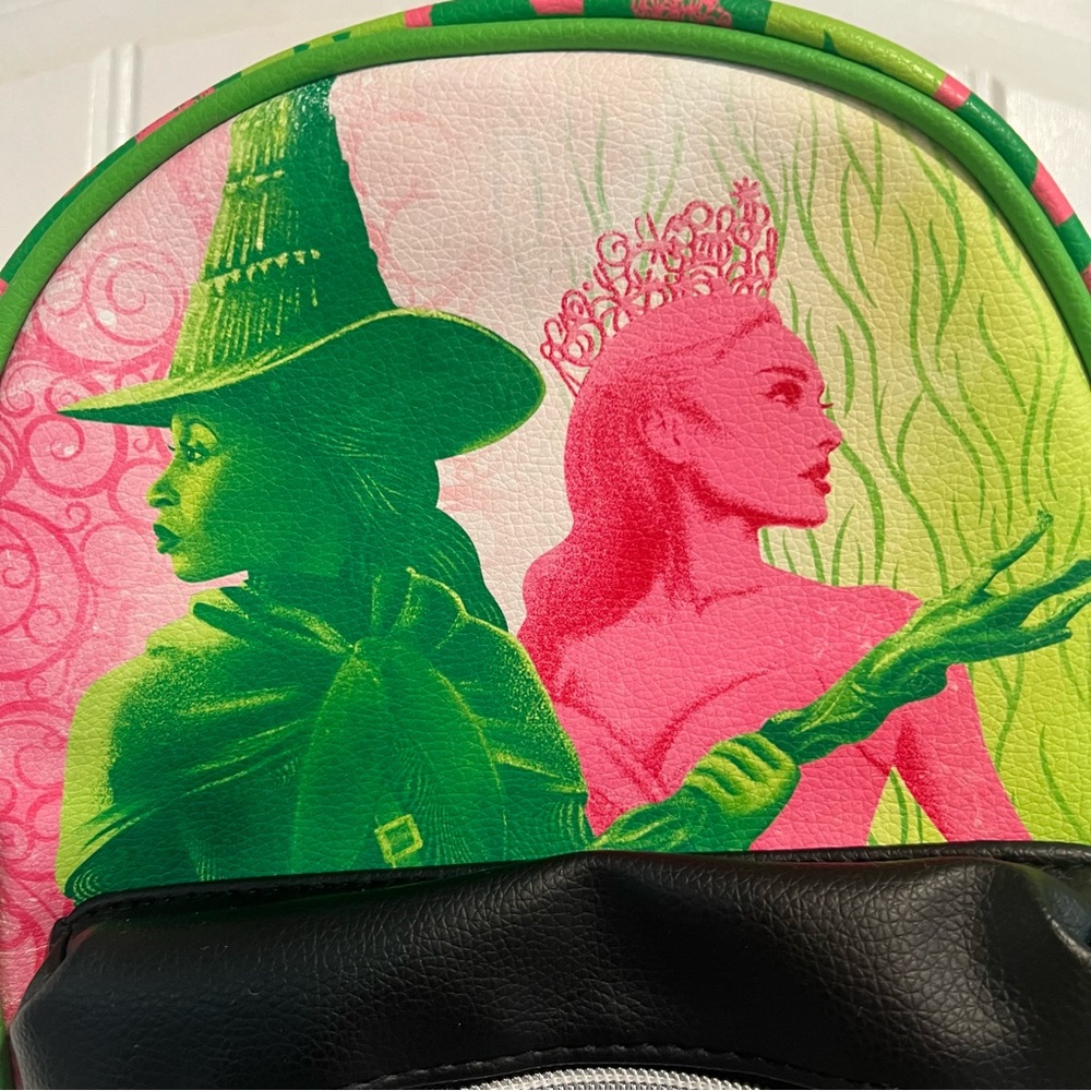 Accessory Innovations Wicked Mini Backpack Green and Pink Design. OS. - Picture 3 of 15